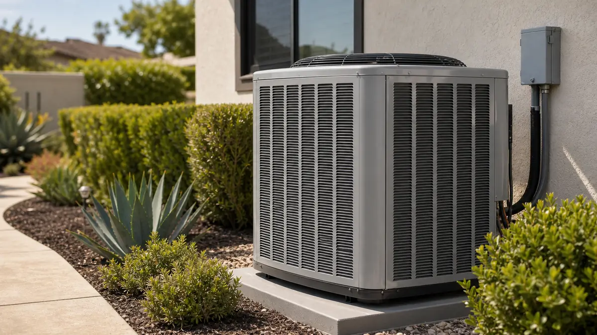 Carrier heat pump replacing a gas furnace on a Burbank Hills home in ZIP 91504